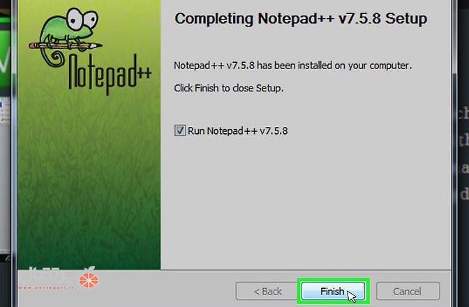 نصب Notepad + +-9